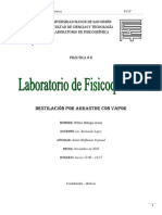 Informe 8-Destilacion Por Arrastre de Vapor