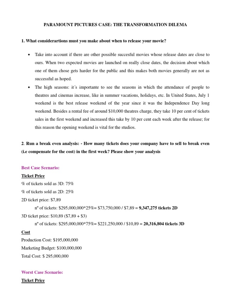 Best Case Scenario PDF