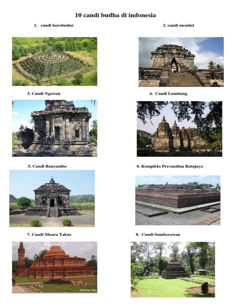 10 Candi Budha Di Indonesia | PDF