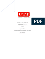 Course Name: MCTL 110D NAME: Nathaniel James 8/04/10 Operation Sheet Instructor: Christopher Modeste ID# 109003720