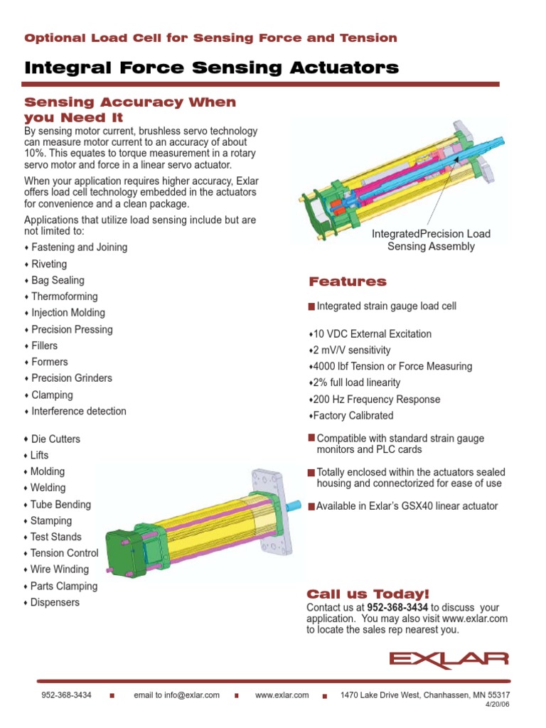 Load Cell Actuators PDF Electrical Engineering Electronic Engineering