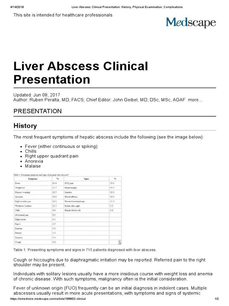 LIVER ABSCESS NURSING NOTES visual data 8