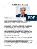 Azim Premji Biography: Chairman of Wipro Technologies