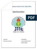 Genetic Algorithm Design of Low Pass FIR Filter