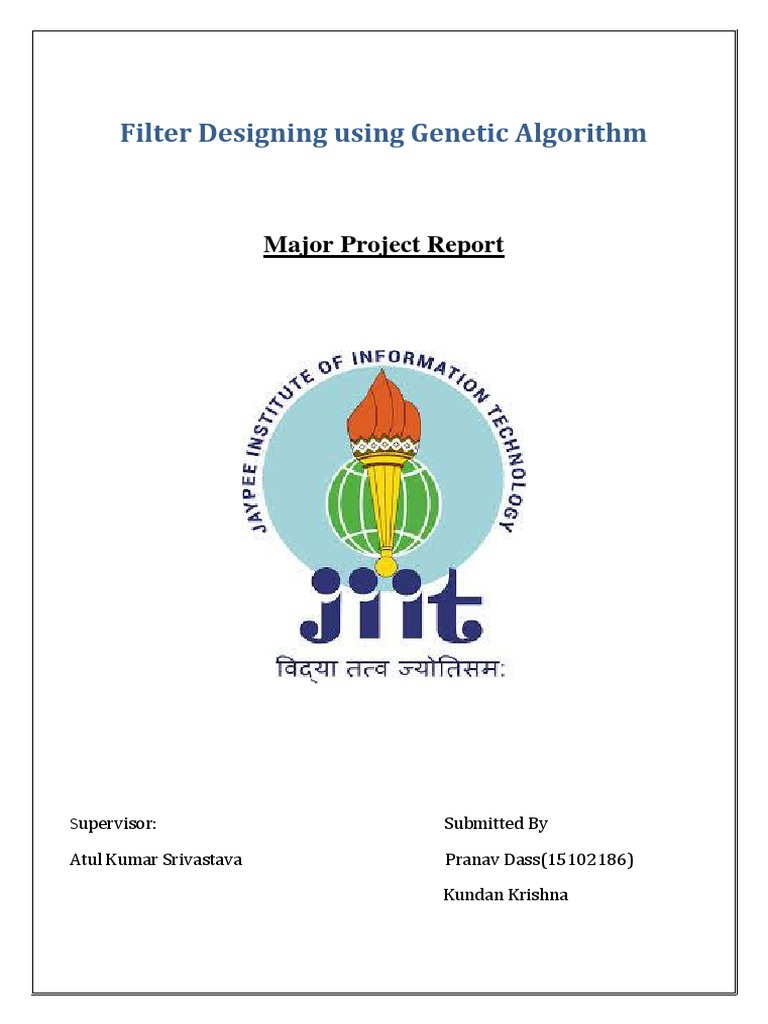 Filter Designing Using Algorithm PDF Filter (Signal