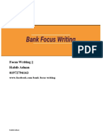 Bank Focus Writing