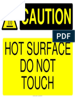 Hot Surface Sign