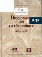 Diccionario Del Latin Juridico - Nelson Nicoliello
