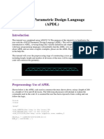 Advanced ANSYS Parametric Design Language (APDL)