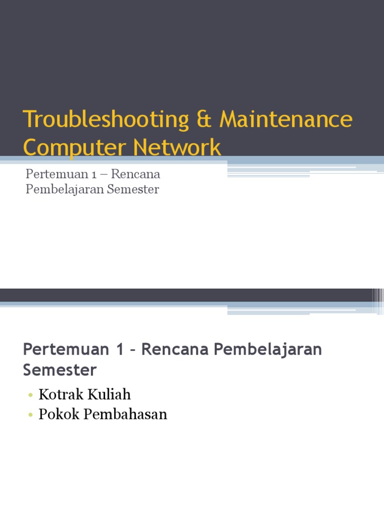 Network Troubleshooting Guide | PDF | Computers