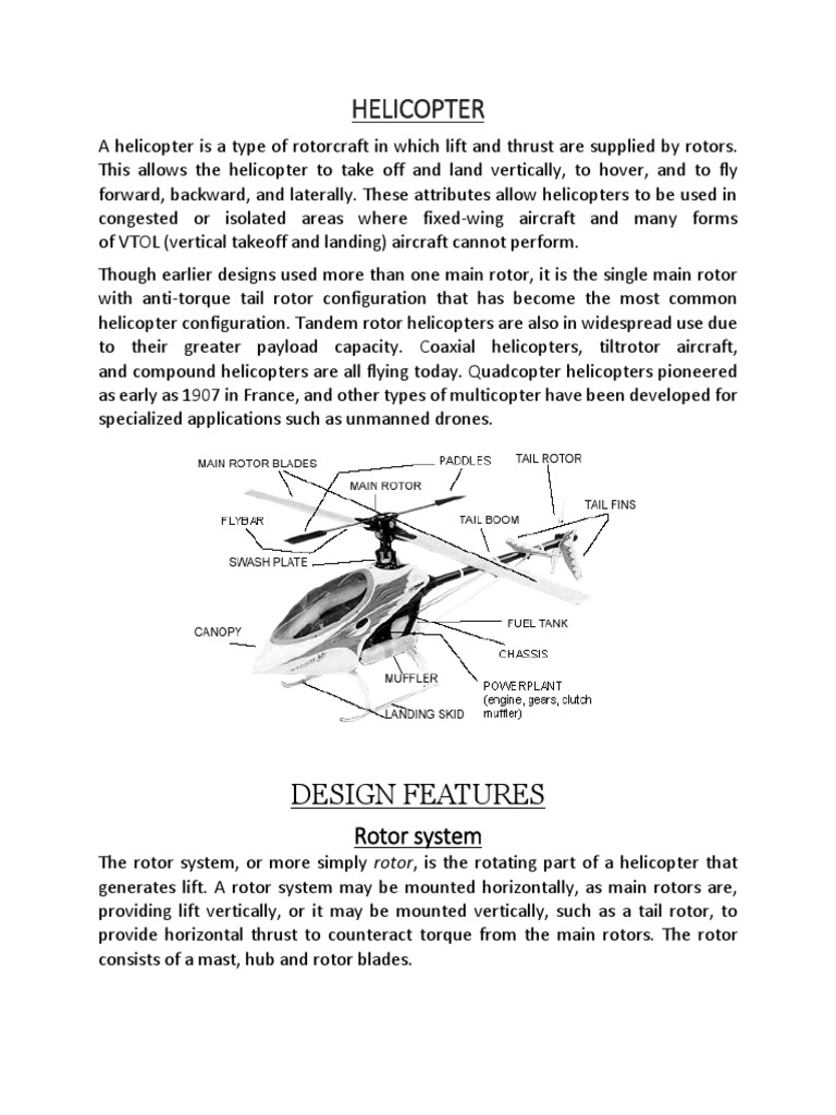 Helicopter Rotor Systems Explained | PDF | Helicopter Rotor | Helicopter
