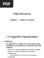 Data Structure: Chapter 1 - Basic Concepts