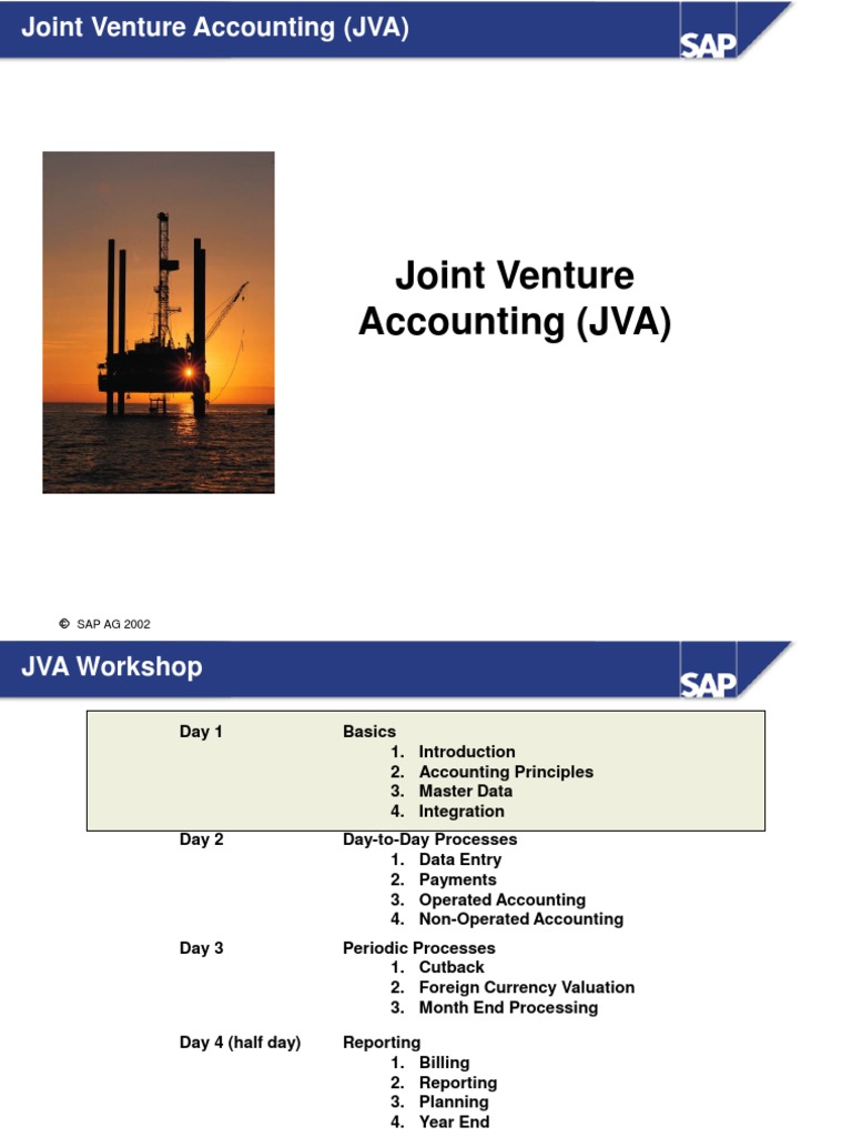 Joint Venture Accounting (JVA) SAP AG 2002 PDF Joint Venture