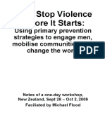 Using Primary Prevention Strategies To Engage Men, Mobilise Communities, and Change The World