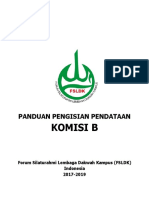 Panduan Pengisian Pendataan LDK - Komisi B Puskomnas