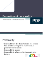 Evaluation of Personality