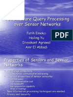 Power - Aware Query Processing Over Sensor Networks