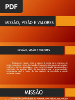 Missão, Visão e Valores
