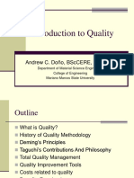 Introduction To Quality: Andrew C. Doño, Bsccere, Mscmse
