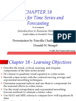 Models For Time Series and Forecasting: Introduction To Business Statistics
