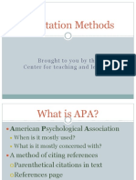 A Pa Citation Methods