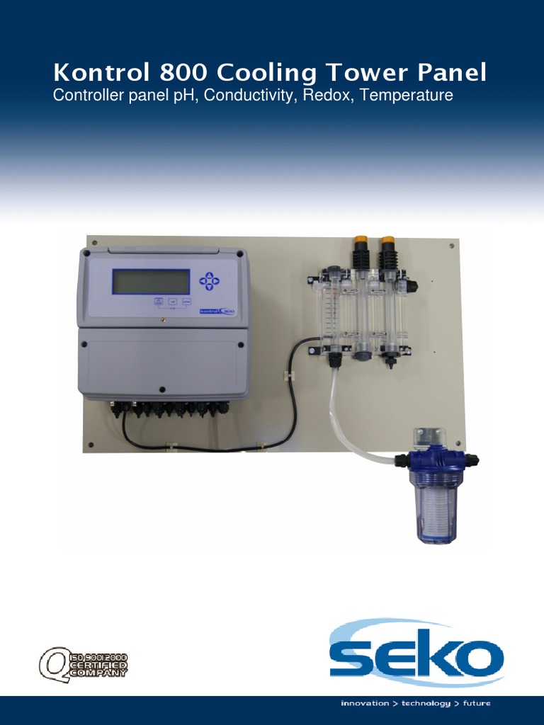 Kontrol 800 Cooling Tower Panel Controller Panel PH, Conductivity