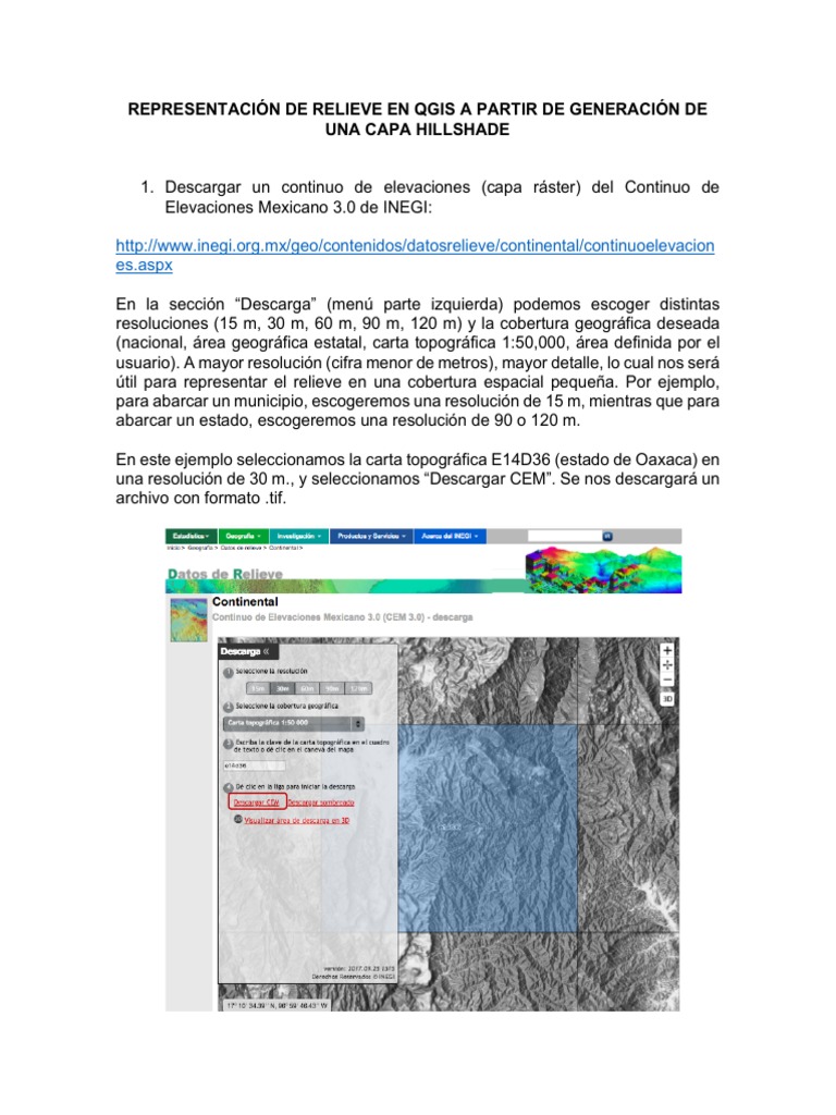 Tutorial Hillshade QGIS | PDF | Mapa | Informática y tecnología de la  información