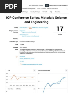 IOP Conference Series - Materials Science and Engineering