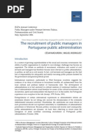 Download The recruitment of public managers in Portuguese public administration by Investigao e Consultoria INA SN39409272 doc pdf