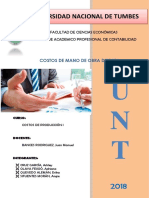 COSTOS FINAL Mano de Obra Directa