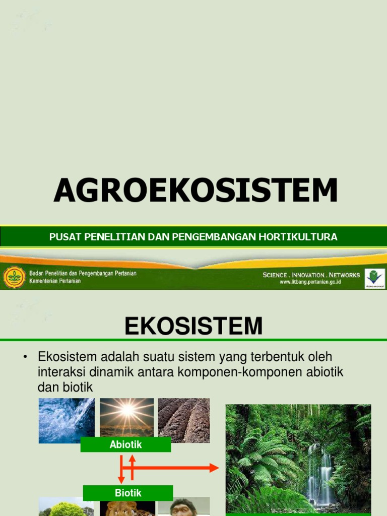 Agroekosistem Pdf Pdf Griya Taman Teknologi Rekayasa