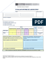 Rúbrica de Informe de Laboratorio