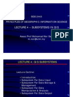 Lecture 4 - GIS Subsystems