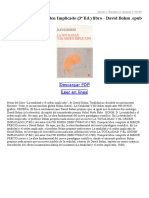 La Totalidad Y El Orden Implicado (3 Ed) PDF
