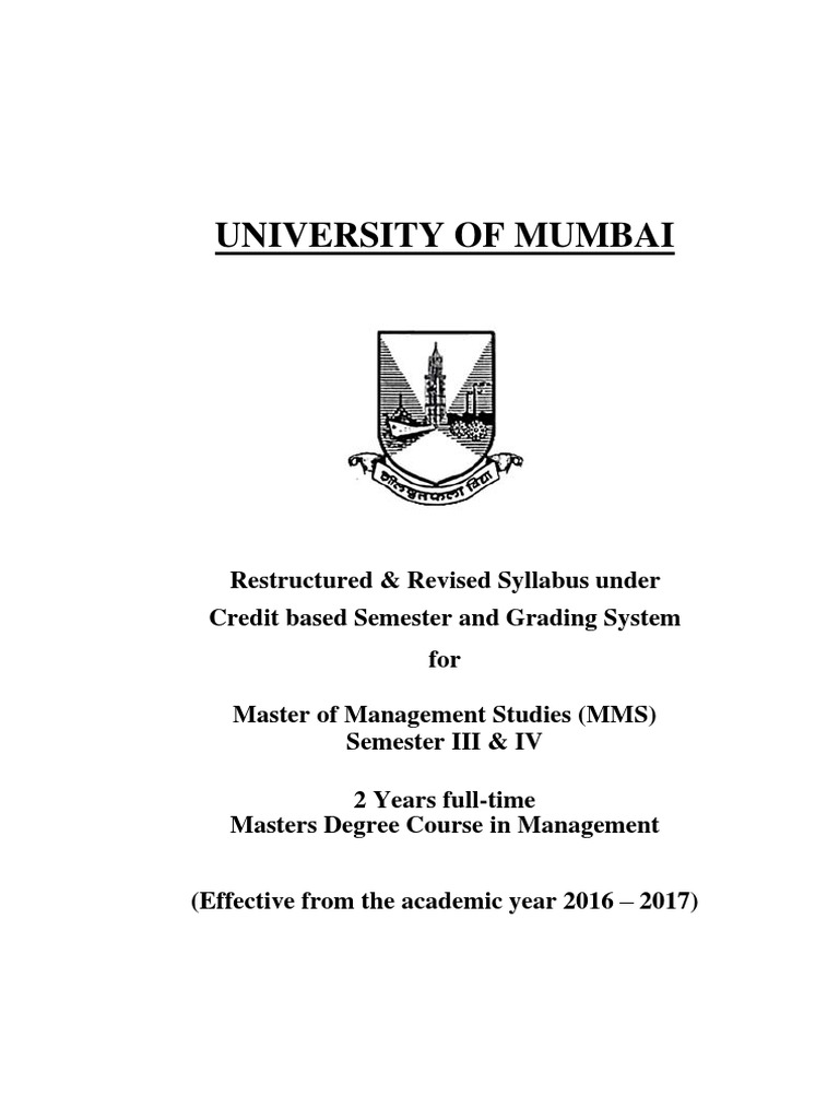 4.287 Master of Management Studies MMS Sem III IV PDF | PDF | Greeks ...