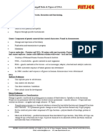 Notes - Gene Evidence, Chargaff Rule, Types of DNA