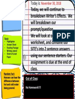 Out of Class: No Homework!!!!: Identify The Course Goals and Their Significance To You