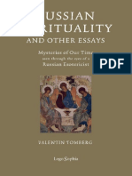Russian Spirituality and Other Essays Valentin Tomberg