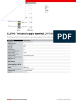 EL9100 - Potential Supply Terminal, 24 V DC: System Terminals System Terminals System Terminals