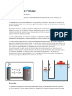 Principio de Pascal y Aceites