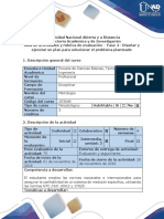 Guía de Actividades y Rúbrica de Evaluación Fase 4 - Diseñar y Ejecutar Un Plan para Solucionar El Problema Planteado