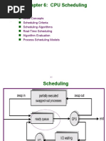 Chapter 6: CPU Scheduling