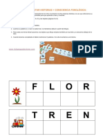 Juego Consciencia Fonologica Historias PDF