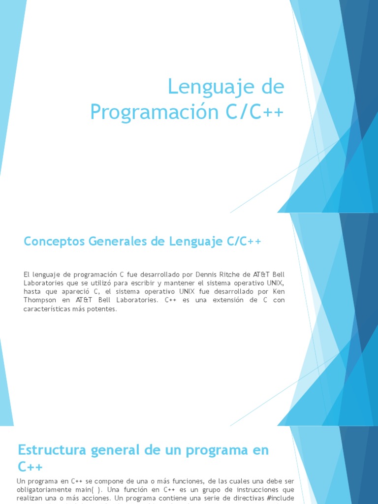 Conceptos básicos de C/C++ | PDF | C ++ | C (lenguaje de programación)