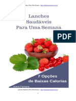 4-Lanches Saudaveis para Uma Semana