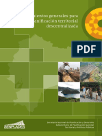 Lineamientos Generales para La Planificación Territorial Descentralizada