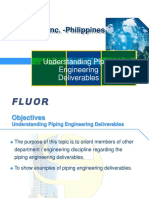 Fluor Daniel, Inc. - Philippines: Understanding Piping Engineering Deliverables