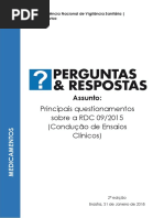 Perguntas e Respostas Sobre A RDC 09 de 2015 - 2 Edição