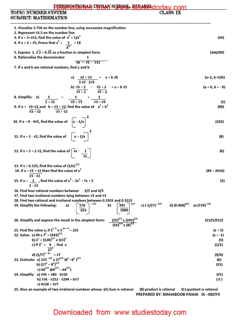 ncert-solutions-class-9-maths-chapter-1-exercise-1-1-number-systems