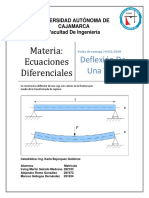 Deflexion de Una Viga Aplicacion de Ecua